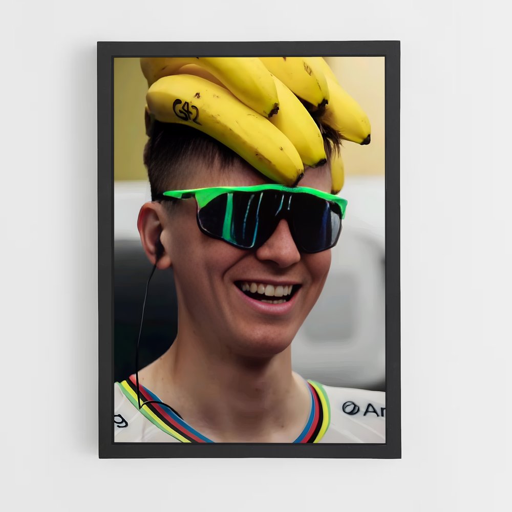 Poster Bananas on Head – affiche Cyclisme (vue 2)